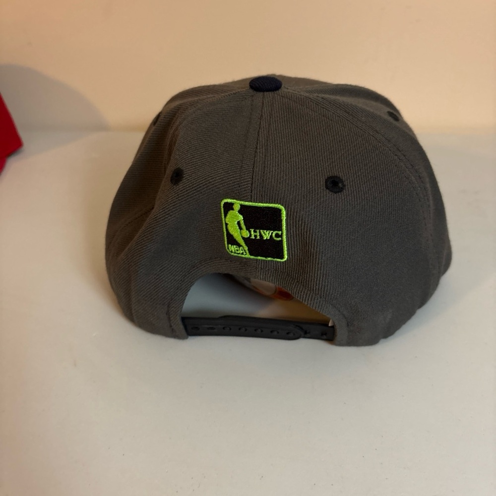 Chicago Bulls Windy City 47 Brand Dark Gray and Black Hat with Neon Green Logo - Picture 3 of 9